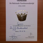 Voorleeskampioen oorkonde